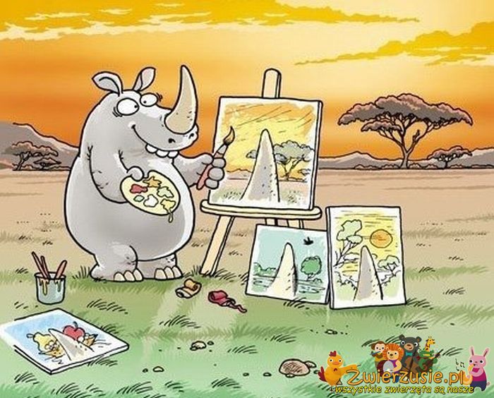 Nosorożec malarz